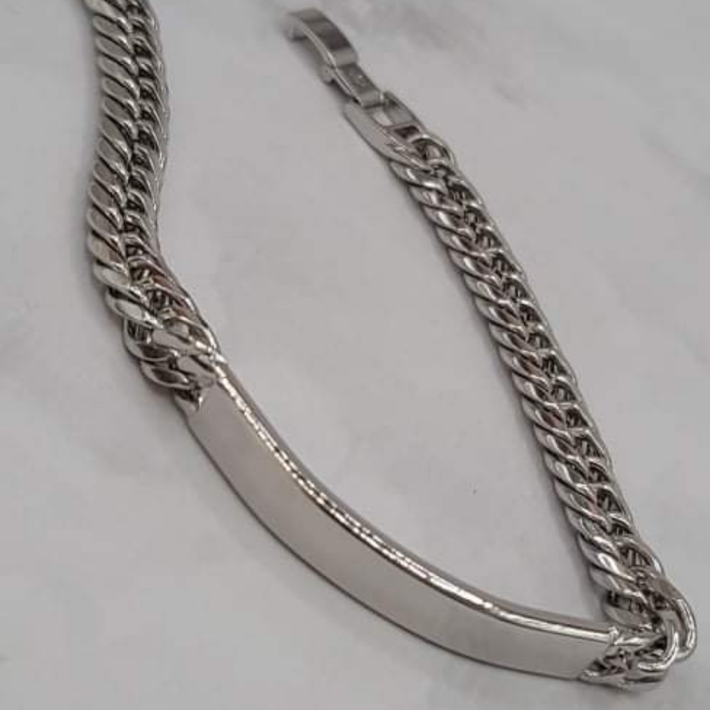 Bracelet Stainless Steel Silver Color 8Inches